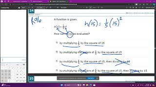 Algebra 1 BEST EOC 2024 Released Test Practice Part 7 Questions 22 to 27 [upl. by Gerg108]