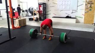 Hangclean 125kg  Umsetzen aus dem Hang 125kg  Crossfit Hannover [upl. by Atinna]