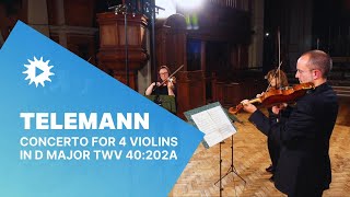 TELEMANN Concerto for 4 Violins in D major TWV 40202a [upl. by Imekawulo]