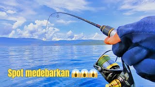 LUAR BIASA ‼️ tarikan predator karang bikin ketagihan  ultralight jigging [upl. by Elicul]