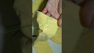 method of sewing necklines on clothes that are too wide shorts [upl. by Yenffit897]