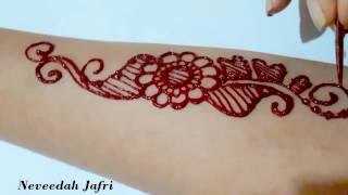 ᴴᴰ Fresh Henna Red Colour Designs [upl. by Anirb]