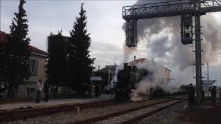 Locomotive a vapore sulla Novara  Varallo Sesia [upl. by Navad]