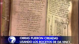 Obras de Leonardo da Vinci toman la Antigua Aduana [upl. by Llirred]