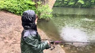 3 Brothers River fishing in the rain before school using Savage gear Burbot waggler [upl. by Gerius]