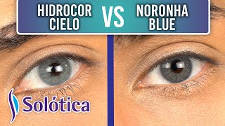 NEW Hidrocor Cielo vs Noronha Blue  Best Blue Solotica Contact Lenses [upl. by Dalpe316]