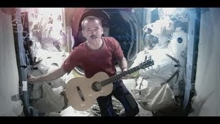 ASTRONAUT CHRIS HADFIELD ON HIS OWN SPACE ODDITY  BBC NEWS [upl. by Akeim]