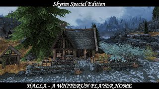 Skyrim SE  Mod Halla  A Whiterun Player Home by Elianora [upl. by Kussell]