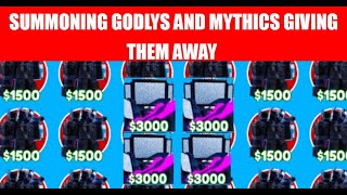 TTD  300k OPEN GODLY MYTHIC GIVEAWAYS [upl. by Daigle716]