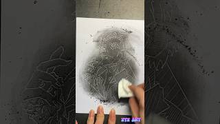 ASMR Drawing Kento Nanami with graphite powder  Jujutsu Kaisen shorts [upl. by Shandra]