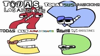 Todas las apariciones de ABC y D Alphabet Lore [upl. by Oemac41]