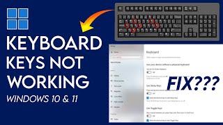 How To Fix Keyboard Keys Not Working In Windows 11 PC amp Laptop Full Guide [upl. by Oringa]