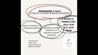 4° Webinar  ASILO E IMMIGRAZIONE attualità e futuro in Italia e in Europa [upl. by Teiv]