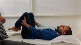 Williams flexion exercises to treat chronic disc bulge lumbar radiculopathy canal stenosisvideo [upl. by Ruella]