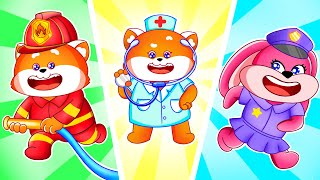 Fire Girl Doctor Girl And Police Girl Song 🚒🚑🚓 Funny Kids Songs And Nursery Rhymes by Lucky Zee Zee [upl. by Krid371]