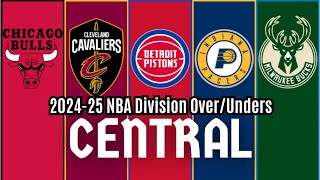 202425 NBA Division OverUnders Central Division Breakdown [upl. by Ateuqram]