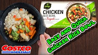 🇯🇵 Bibigo Chicken Rice Bowl with Teriyaki Sauce  Costco Product Review [upl. by Yenial]