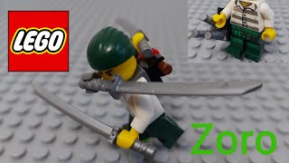 I build Zoro 3 SWORDS style in LEGO One piece [upl. by Alexine]