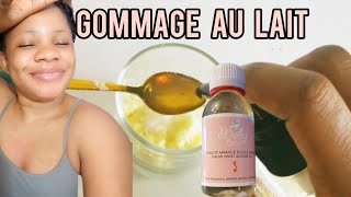 MON GOMMAGE ECLAIRSSISSANT AU LAIT EN POUDREGommage fait maisonskincareroutine skincare [upl. by Deelaw]