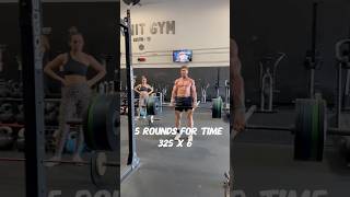 CrossFit Training 5 rounds for time 6 deadlifts  325  6 bench press  235 crossfitmasters [upl. by Nolyd]