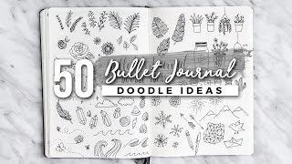 50 Bullet Journal Doodle Ideas  The ULTIMATE Guide [upl. by Carolin]