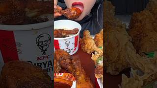 KFC SPICY SMOKEY CHICKEN AND FRIED CHICKEN MUKBANG 😋🥵🔥 [upl. by Revlys]