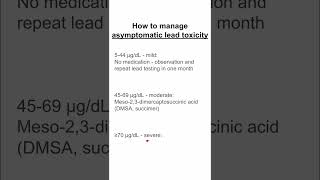 How to manage asymptomatic lead toxicity [upl. by Esojnauj]