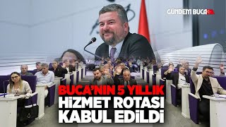 Buca Belediyesi nin beş yıllık hizmet rotası kabul edildi [upl. by Mcmahon]