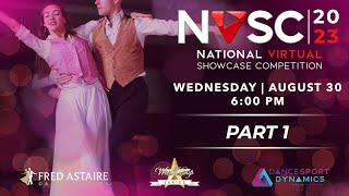 2023 Fred Astaire National Virtual Showcase Wednesday Part 1 of ProAm Dance Competition [upl. by Marrilee]