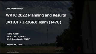 WRTC 2022 Planning and Results [upl. by Nidnal651]