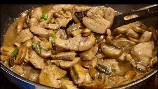 Pork Salpicao with mushrooms [upl. by Enimrac]