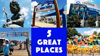 Top 5 Places to Visit in Virginia Beach by riding the VB Wave Trolley [upl. by Akimad]