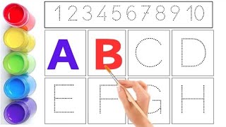 Learn to Write Numbers and Alphabets  Preschool Writing of ABCD and 123 [upl. by Aneeuqal]