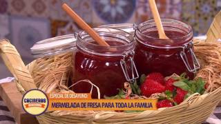 Receta Mermelada de Fresa  Cocineros Mexicanos [upl. by Nosnah]