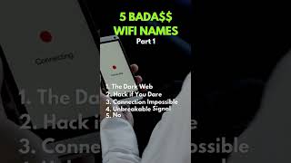 5 Badass WiFi Names shorts ytshorts viralvideo [upl. by Arvell]