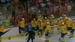 Sverige vinner JVMGuld 2012  Avgörande målet  ALLT firande [upl. by Wilkison]