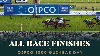 All race finishes from QIPCO 1000 Guineas Day at Newmarket racecourse [upl. by Alyel899]