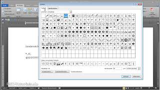 Microsoft WordVideoTraining  16 Sonderzeichen und Symbole [upl. by Aicnom]
