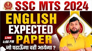 SSC MTS ENGLISH 2024 SSC MTS Exam 24 Previous Year Paper 16  MTS ENGLISH Mock Test by Kartik Sir [upl. by Elexa]