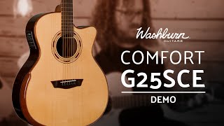 Washburn Comfort G25SCE Acoustic Guitar Playing Demo [upl. by Haakon]