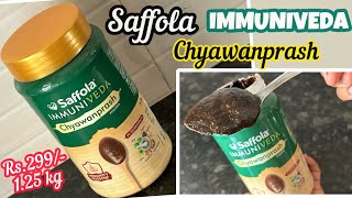 Saffola IMMUNIVEDA Chyawanprash Review  Saffola Chyawanprash How to use [upl. by Fachan]