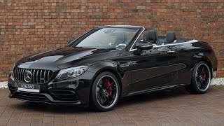 2020 Mercedes AMG C63 S Premium Plus Cabriolet  Obsidian Black  Walkaround amp Interior 4K [upl. by Llerrut875]