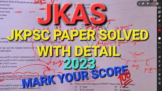 JKAS PAPER SOLVED 2023 VIW AND OTHER JKSSB ExamsMOST IMPORTANT [upl. by Yenettirb]