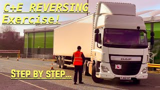 CE  Class 1 Reversing Exercise For 2023 DVSA 3a Test [upl. by Maddock596]