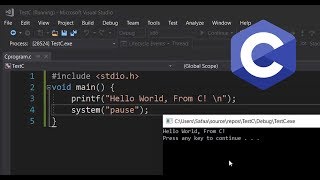 How to Create and Run C Program in Visual Studio [upl. by Lednew]