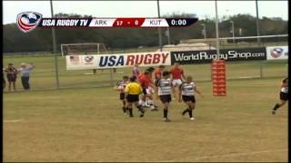 Arkansas State vs Kutztown  Mens Match 45  2012 USA Rugby College 7s National Championship [upl. by Flavio]