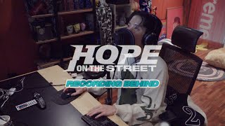 jhope HOPE ON THE STREET Recording Behind [upl. by Idnar196]