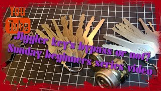 Jiggler keys bypass or picking Sunday beginners series video 243 [upl. by Phyllys]