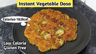 Instant Dosa for weight loss  Breakfast recipe for weight loss  Breakfast recipe for weight loss [upl. by Odrareve941]