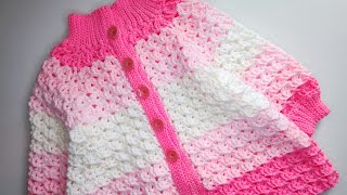 Crochet 68 How to crochet the quot Septemberquot cardicoat  Part 2 [upl. by Koh]